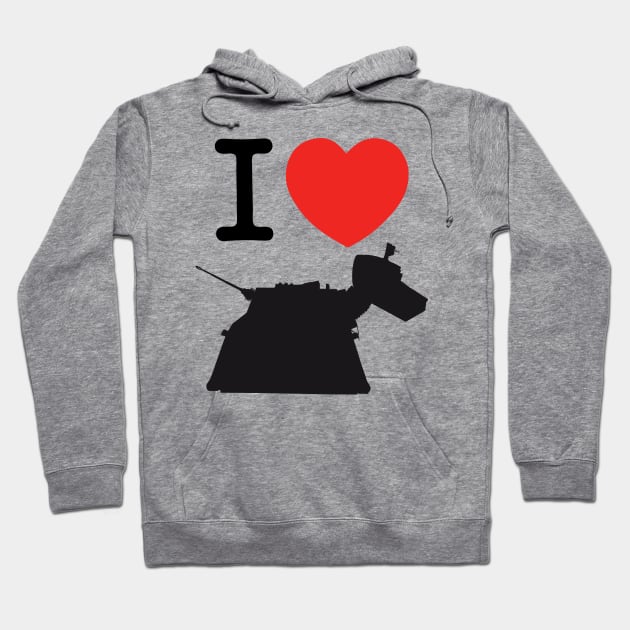 I ♥︎ K-9 Hoodie by andrew_kelly_uk@yahoo.co.uk